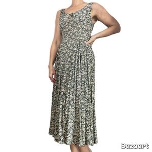 Vintage Floral Fit & Flare Coastal Cowgirl Midi Dress​